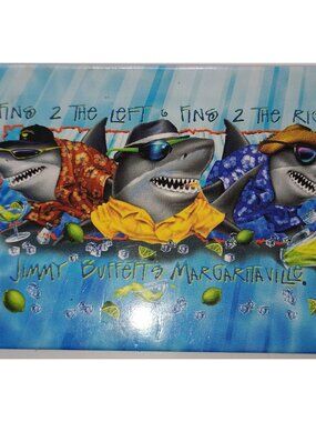 Jimmy Buffett 2004 Margaritaville Shark Magnet Fins 2 the Left, Fins 2 the Right